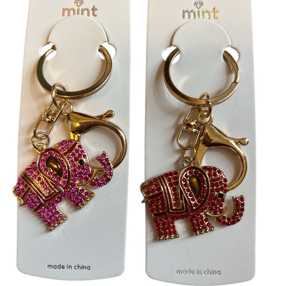 Elephant Keychain Or Bag Charm
